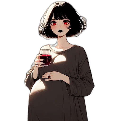 dress, food, bottle, creature, concept art, pixel art, anime, cartoon transparent PNG cut-out