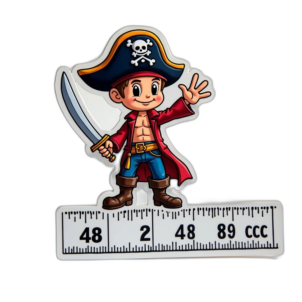 pixel art, cartoon, concept art, sticker, featuring, character, pirate, hat transparent PNG cut-out