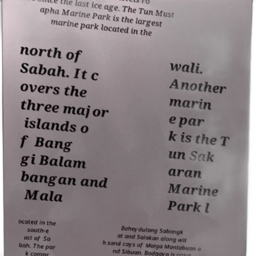 poster, text, about, marine, parks, sabah, malaysia, including transparent PNG cut-out