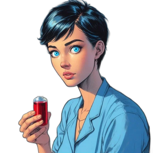 staff, comic book art, concept art, cartoon, pixel art, neon lights, blue, red transparent PNG cut-out