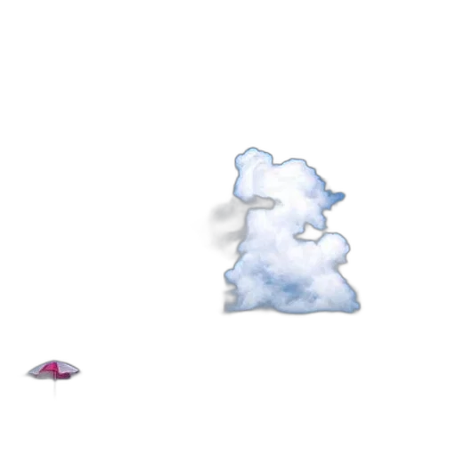 hat, dragon, umbrella, creature, vaporwave, pixel art, 3d render, concept art transparent PNG cut-out
