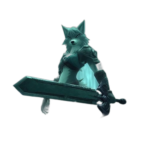 staff, weapon, sword, animal, concept art, 3d render, fantasy art, vaporwave transparent PNG cut-out