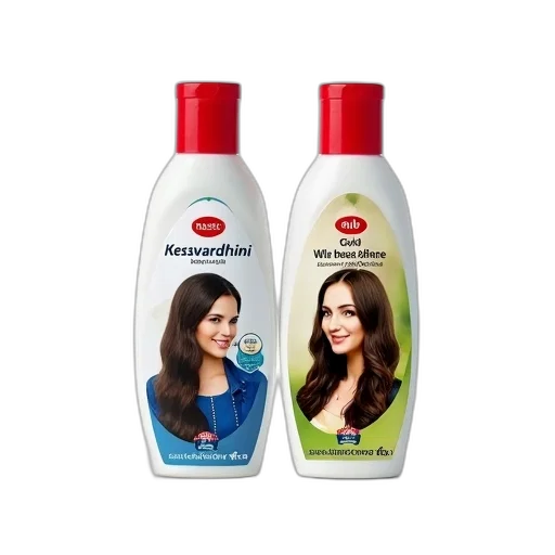 hair, bottle, photorealistic, oil painting, two, bottles, care, products transparent PNG cut-out