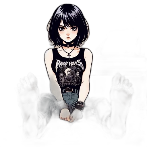 dress, shoes, mask, creature, anime, pixel art, cartoon, fantasy art transparent PNG cut-out