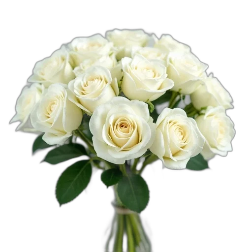 flower, crown, photorealistic, 3d render, white, bouquet transparent PNG cut-out