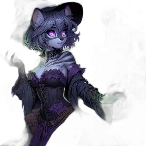 mask, dress, staff, creature, fantasy art, concept art, watercolor, pixel art transparent PNG cut-out