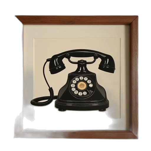 jewelry, photorealistic, 3d render, telephone transparent PNG cut-out