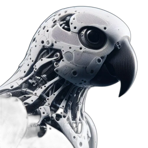 robot, mask, animal, face, 3d render, concept art, photorealistic, cyberpunk transparent PNG cut-out