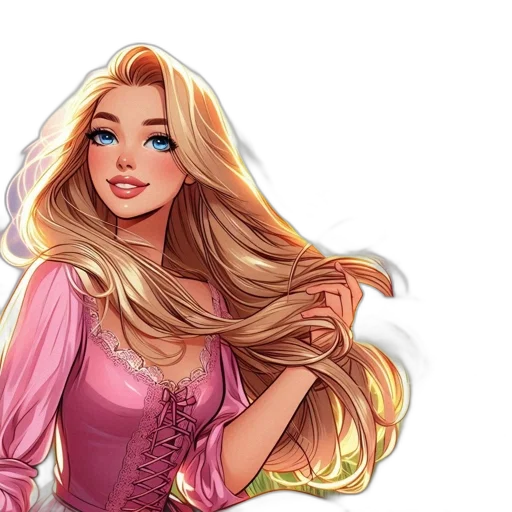 dress, fantasy art, cartoon, comic book art, concept art, pastel, colorful, golden transparent PNG cut-out