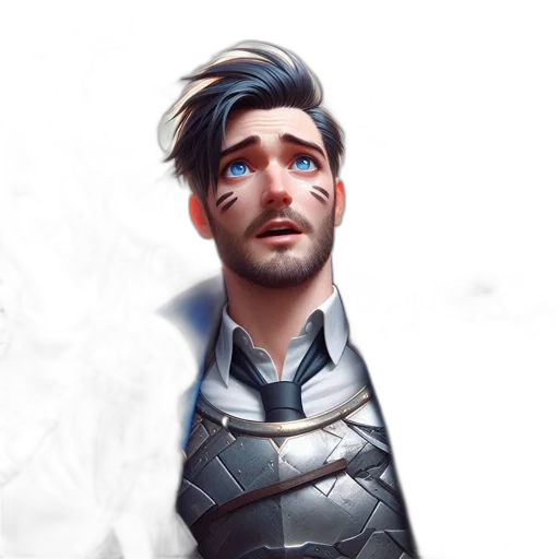 face, staff, robot, jacket transparent PNG cut-out