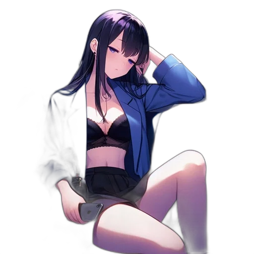 jacket, dress, furniture, weapon, pixel art, anime, concept art, vaporwave transparent PNG cut-out