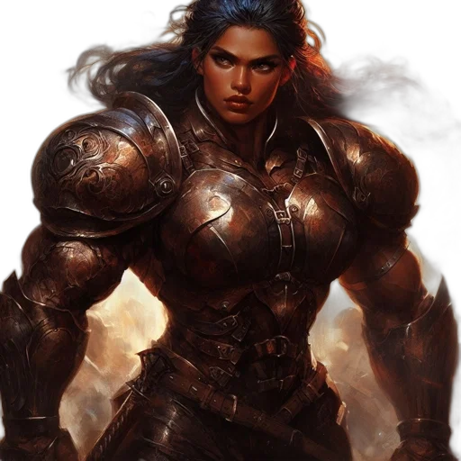 sword, fantasy art, concept art, comic book art, photorealistic, fierce, female, warrior transparent PNG cut-out