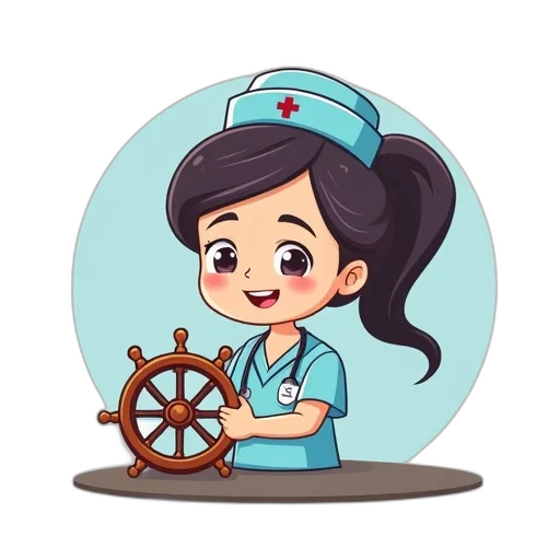 staff, cartoon, pixel art, steering, nurse, character, syom, icon transparent PNG cut-out