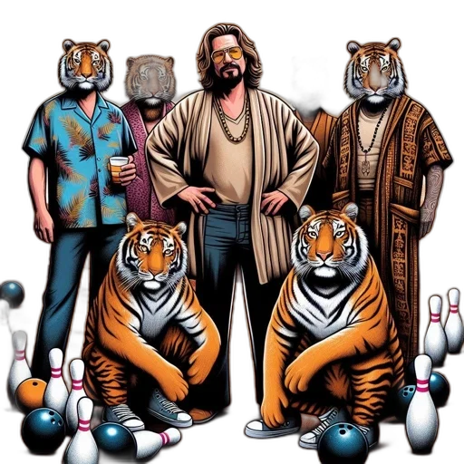 comic book art, concept art, cartoon, man, robe, sunglasses, four, dressed transparent PNG cut-out