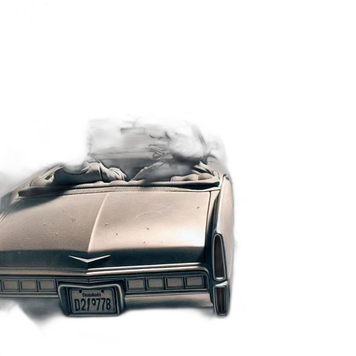car, robot, weapon, concept art, 3d render, photorealistic, fantasy art, monochrome transparent PNG cut-out