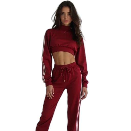 jacket, red, top, has transparent PNG cut-out