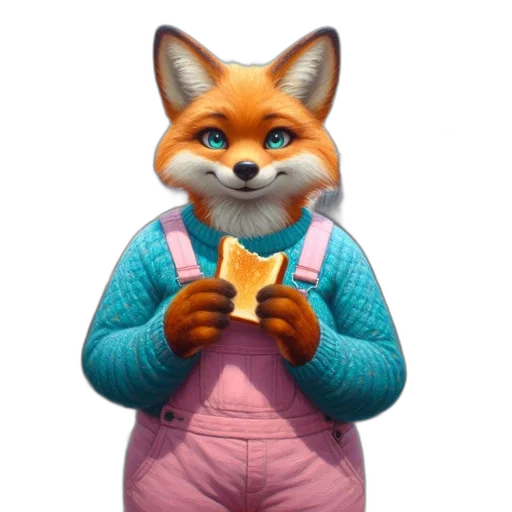 animal, jacket, staff, food, concept art, 3d render, cartoon, photorealistic transparent PNG cut-out