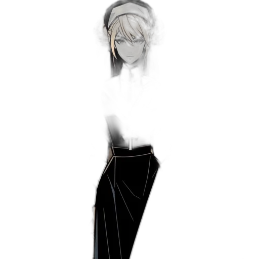 staff, dress, mask, sword, concept art, anime, fantasy art, pixel art transparent PNG cut-out