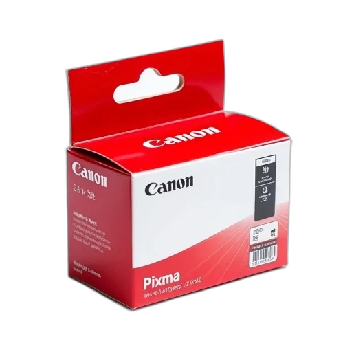 red, canon, pixma, ink, cartridge, box, white, label transparent PNG cut-out