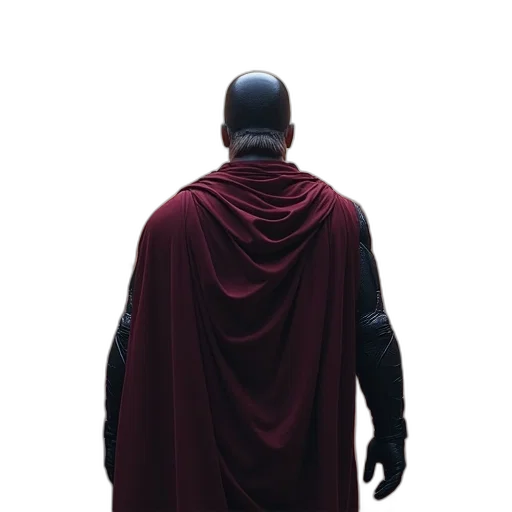jacket, mask, staff, creature transparent PNG cut-out