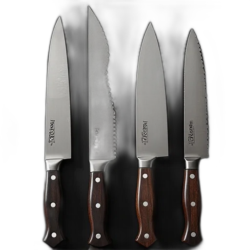 weapon, 3d render, knife, set transparent PNG cut-out