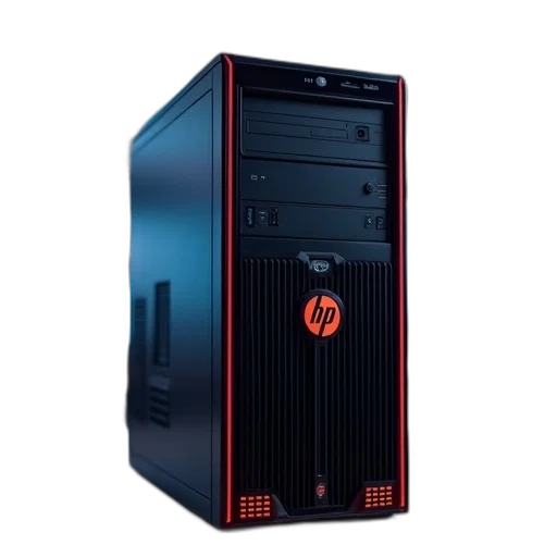 3d render, elite, 800, tower, computer transparent PNG cut-out