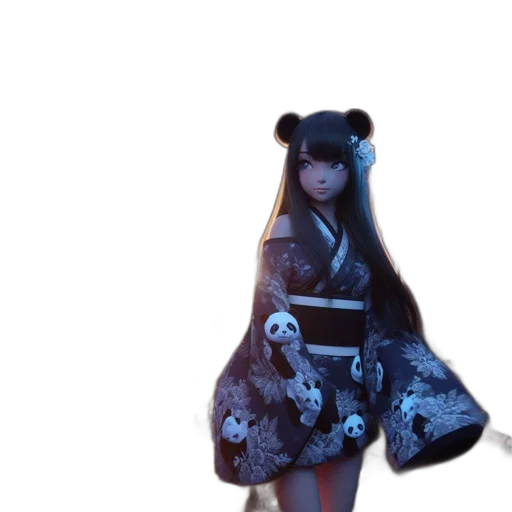dress, 3d render, concept art, anime, fantasy art, monochrome, dark, amidst transparent PNG cut-out