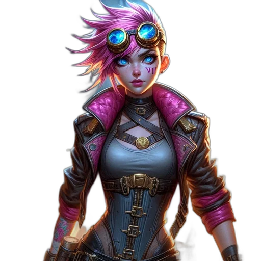 jacket, cyberpunk, concept art, fantasy art, comic book art, dark, colorful, neon transparent PNG cut-out