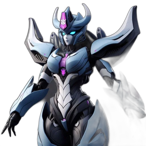 robot, weapon, concept art, fantasy art, anime, 3d render, blue, futuristic transparent PNG cut-out