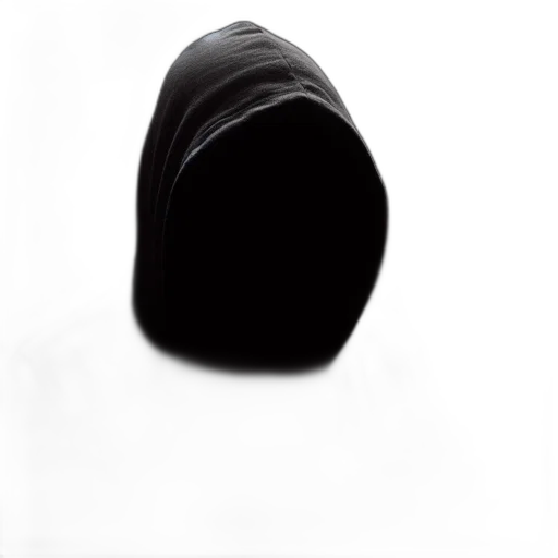 hat, crown, mask, hair, 3d render, photorealistic, concept art, dark transparent PNG cut-out