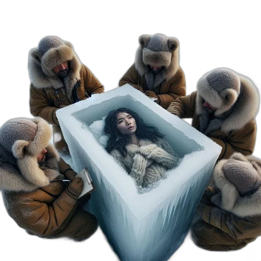 jacket, furniture, face, mask, concept art, snow, outer space, fire transparent PNG cut-out