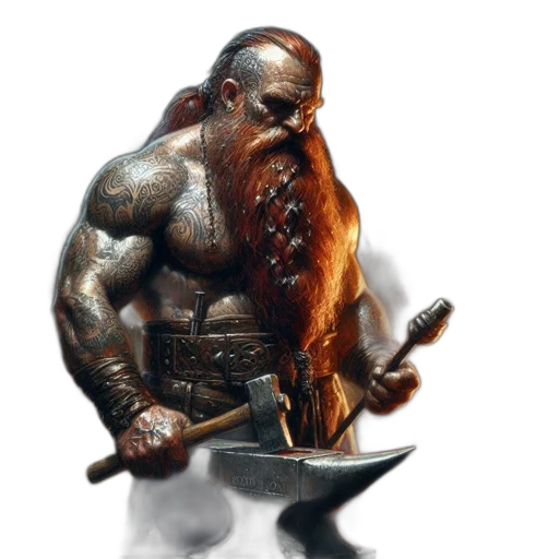food, sword, hair, creature, fantasy art, concept art, photorealistic, 3d render transparent PNG cut-out