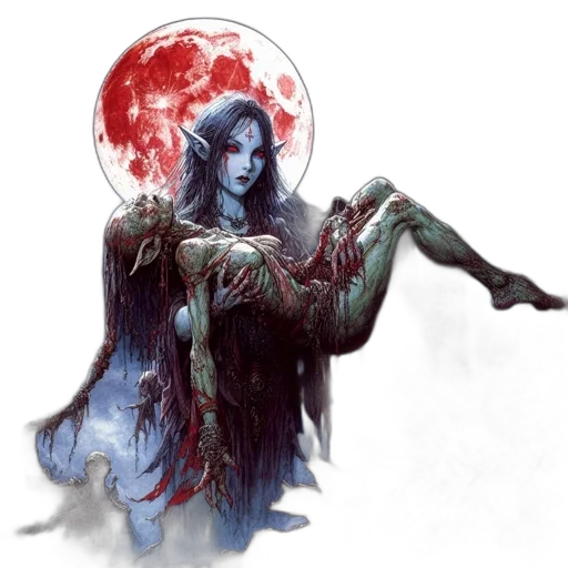 staff, fantasy art, concept art, comic book art, watercolor, outer space, blue, red transparent PNG cut-out