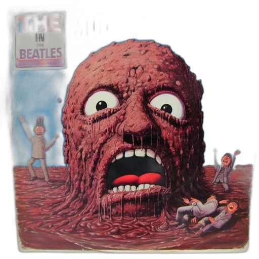 creature, concept art, underwater, eccentric, vinyl, cover, displays, colossal transparent PNG cut-out