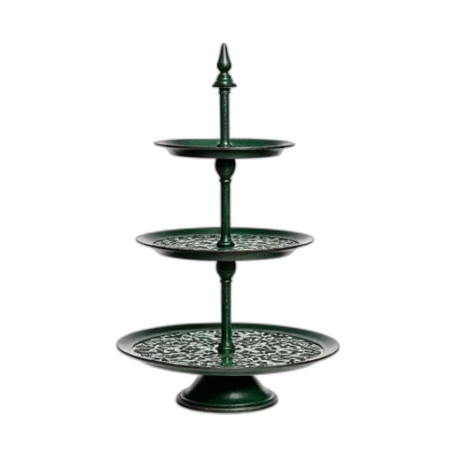 jewelry, furniture, staff, 3d render, green, three-tiered, metal, cake transparent PNG cut-out
