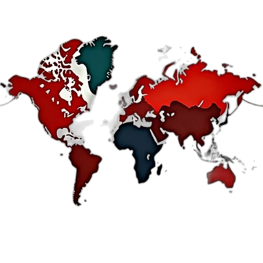 staff, 3d render, red, map, shows, how, women, facing transparent PNG cut-out