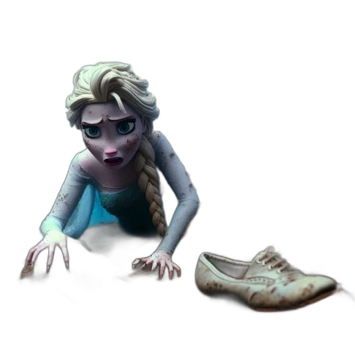 shoes, creature, mask, face, concept art, 3d render, comic book art, cartoon transparent PNG cut-out