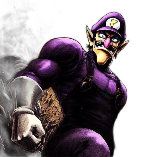 mask, concept art, comic book art, fantasy art, two, contrasting, animated, characters transparent PNG cut-out