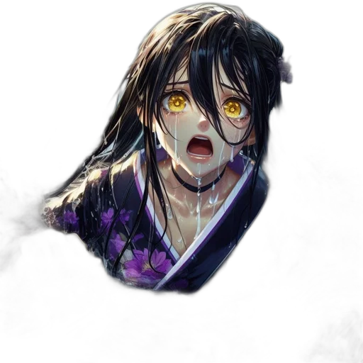 face, mask, creature, weapon, anime, concept art, fantasy art, photorealistic transparent PNG cut-out