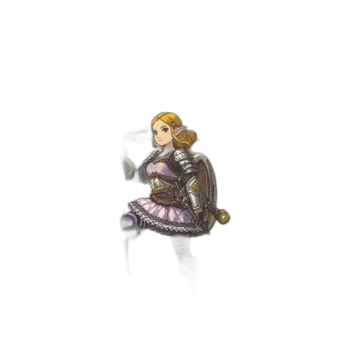 staff, sword, weapon, dress, pixel art, concept art, fantasy art, 3d render transparent PNG cut-out