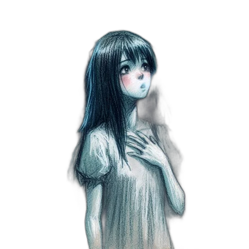mask, face, dress, creature, watercolor, anime, concept art, fantasy art transparent PNG cut-out