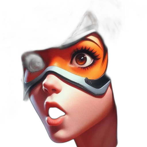 mask, face, robot, concept art, 3d render, comic book art, photorealistic, neon transparent PNG cut-out