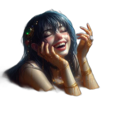 face, jewelry, creature, mask, photorealistic, concept art, fantasy art, pixel art transparent PNG cut-out