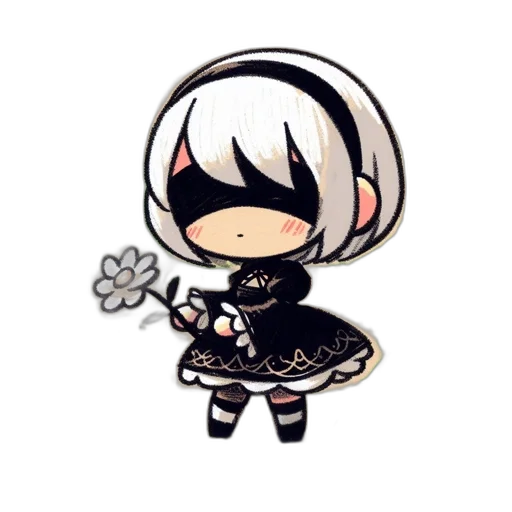 staff, dress, weapon, creature, pixel art, concept art, anime, cartoon transparent PNG cut-out
