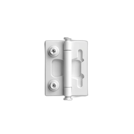 jewelry, robot, 3d render, white, plastic, hinge, two, screws transparent PNG cut-out