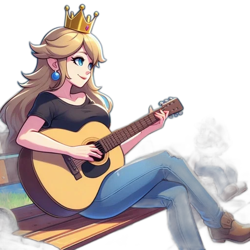 crown, dress, concept art, pixel art, fantasy art, watercolor, fire, pastel transparent PNG cut-out