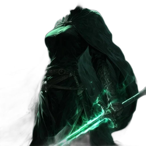 sword, staff, dragon, mask, concept art, fantasy art, cyberpunk, 3d render transparent PNG cut-out