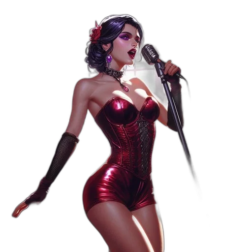 dress, concept art, comic book art, fantasy art, cartoon, woman, wearing, red transparent PNG cut-out