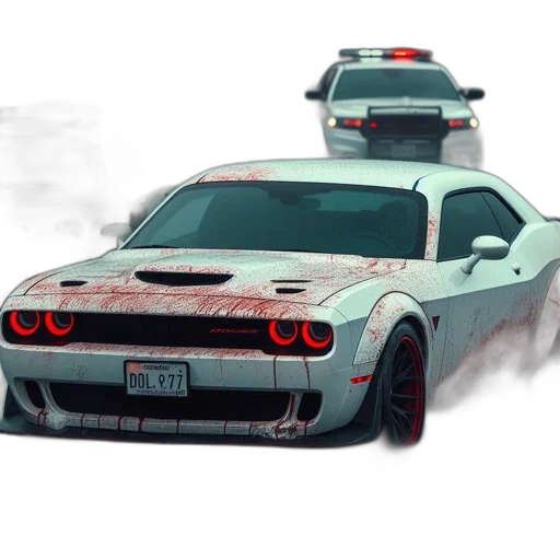 car, weapon, concept art, photorealistic, fantasy art, anime, fog, speeding transparent PNG cut-out