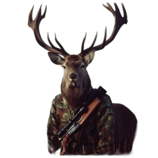 animal, weapon, crown, staff, concept art, photorealistic, 3d render, pixel art transparent PNG cut-out